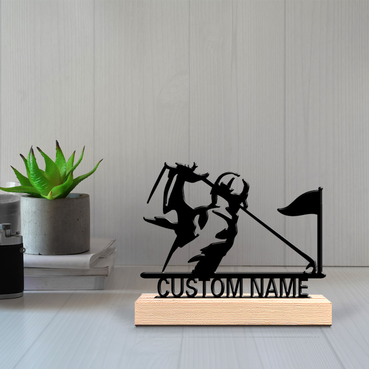 Custom Engraved Golfer Metal S - مراجعة Elegant Decor & Lighting Llc وسعره