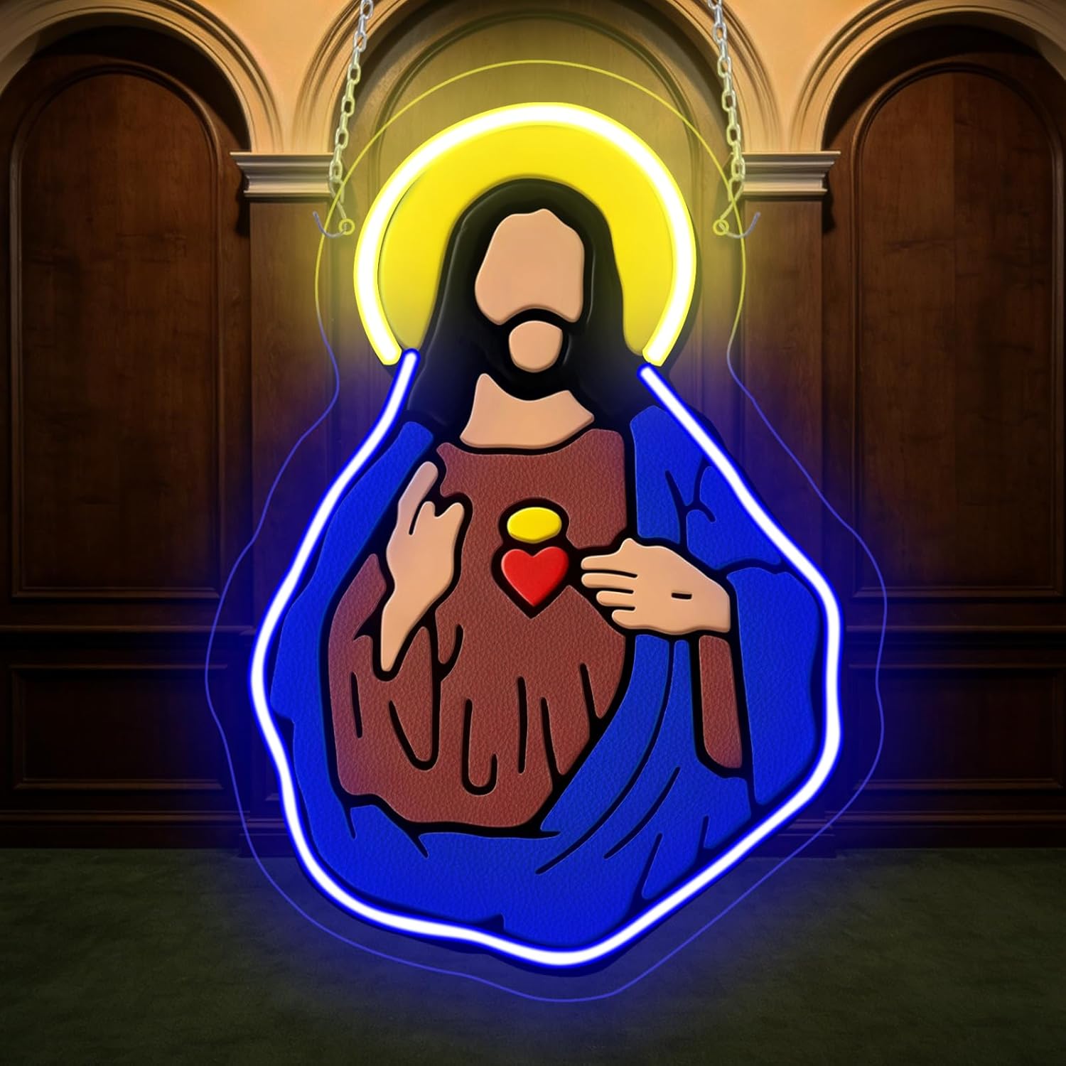 Sacred Heart of Jesus Neon Sig - مراجعة Lighting Decoration Wedding وسعره