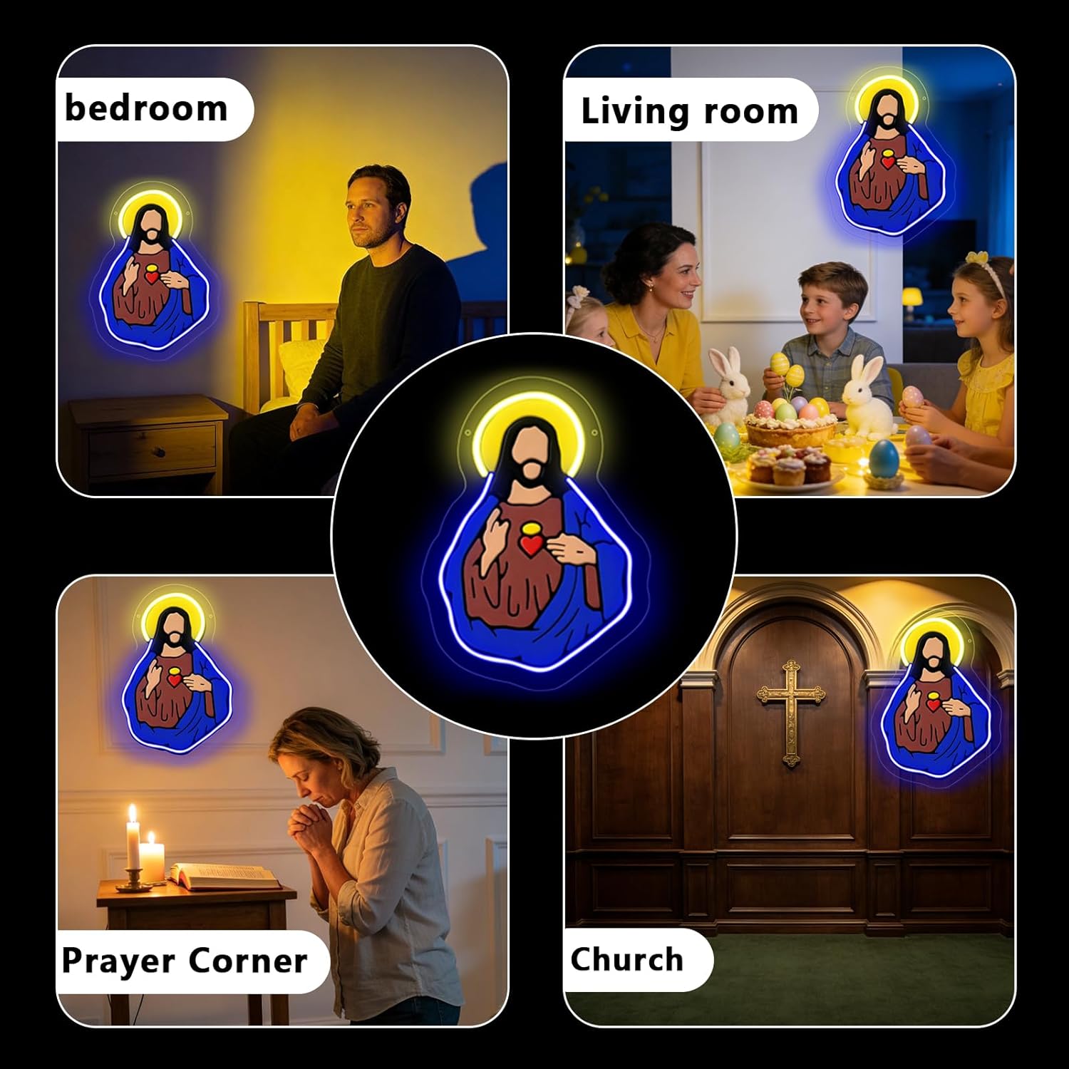 Sacred Heart of Jesus Neon Sig - مراجعة Lighting Decoration Wedding وسعره