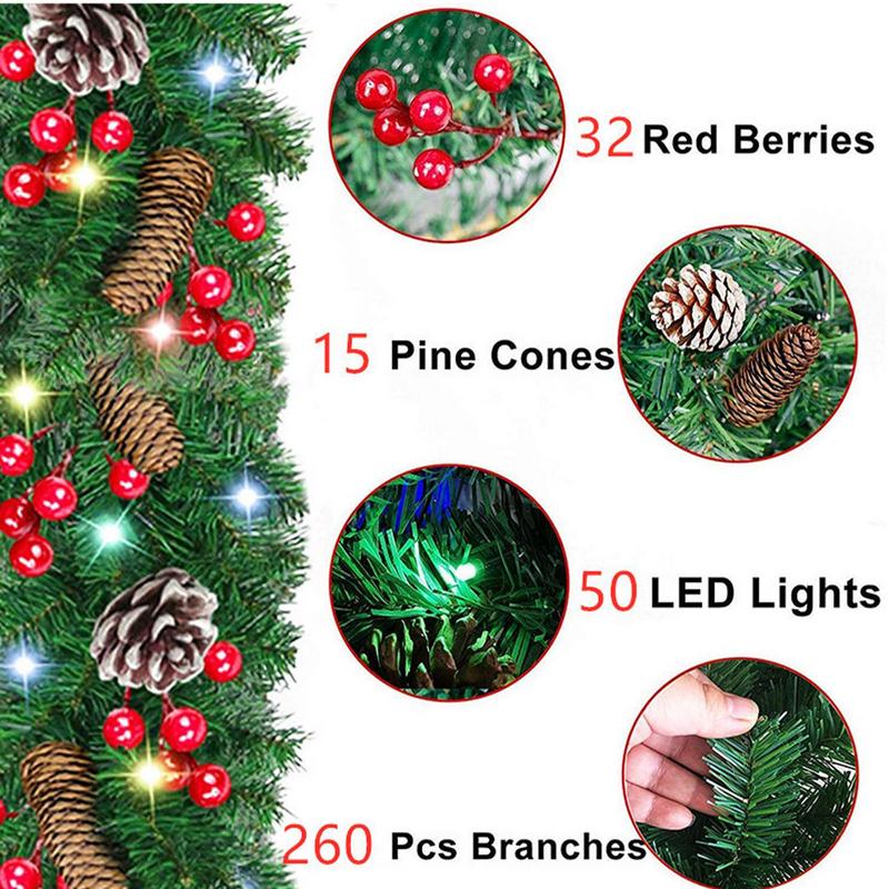 Lighted Christmas Garland Wate - مراجعة Lighting Decor Company وسعره