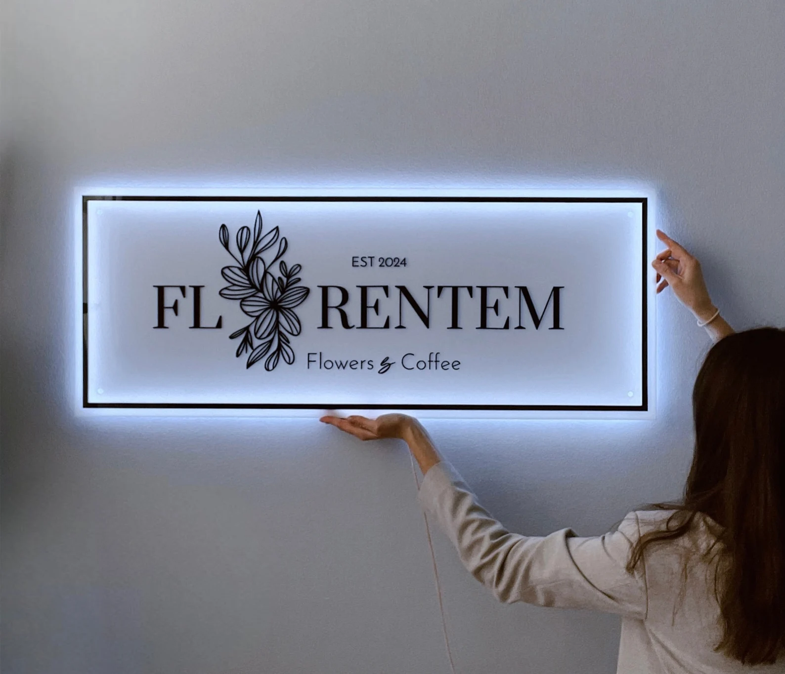 Custom Business Logo LED Sign  - مراجعة Lighting Decor Company وسعره