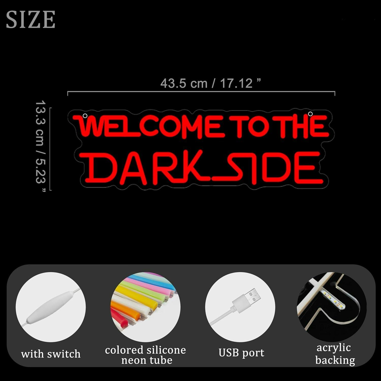 Welcome to the Dark Side Neon  - مراجعة Lighting Decor For Room وسعره