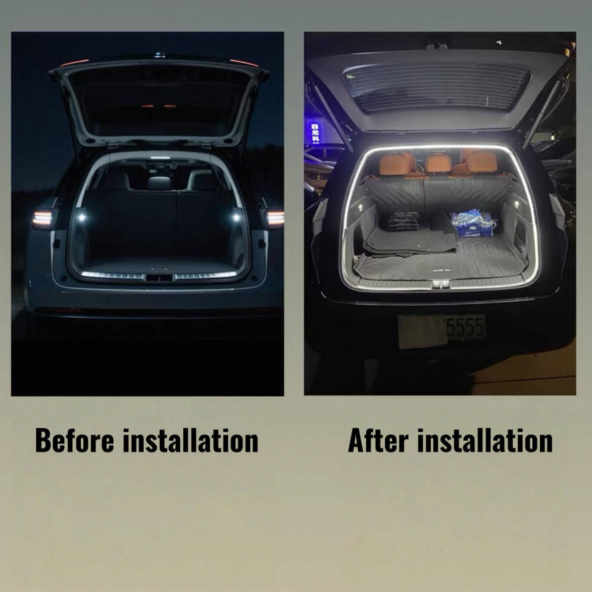 FOR MG4 MG5 Rear Trunk LED Lig - مراجعة Lighting Bolt Decor وسعره