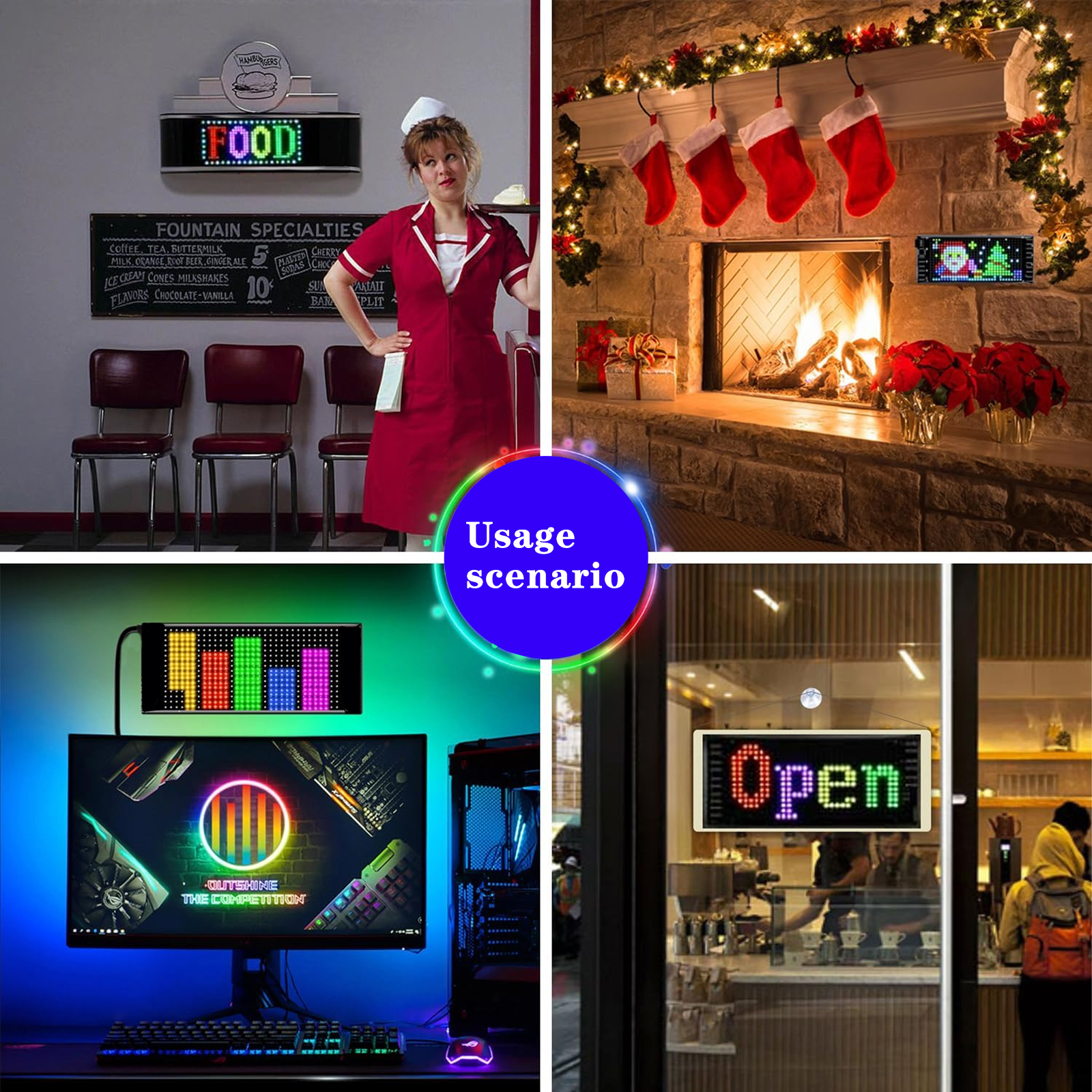 Programmable Flexible LED Sign - مراجعة Lighting Decoration Wedding وسعره