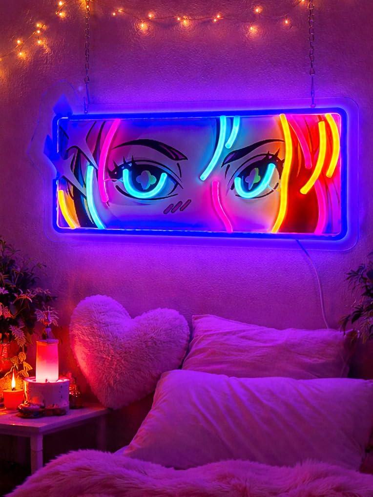 Passionate Eyes Neon Sign USB  - مراجعة Lighting Decor For Room وسعره