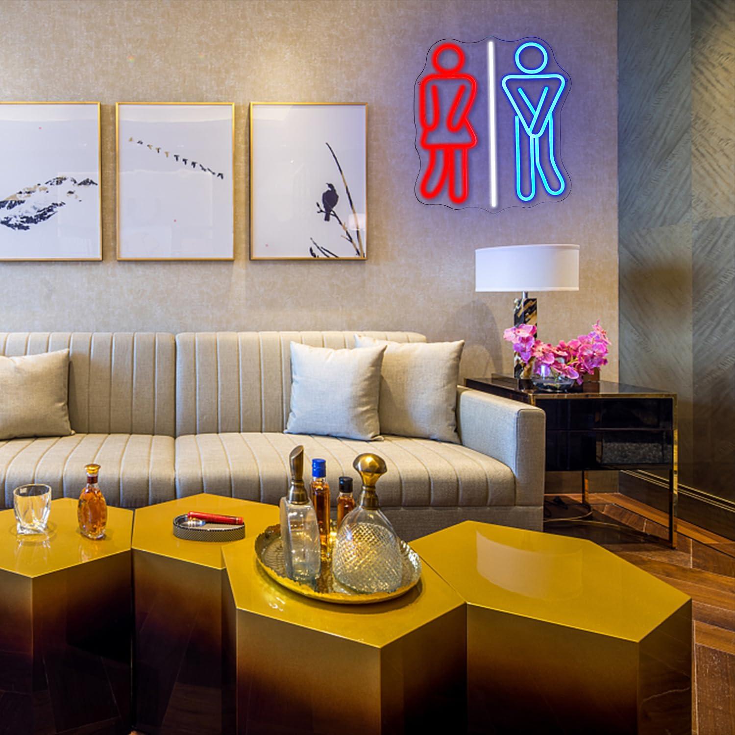 Restroom Neon Signs Toilets US - مراجعة Lighting Decor For Bedroom وسعره
