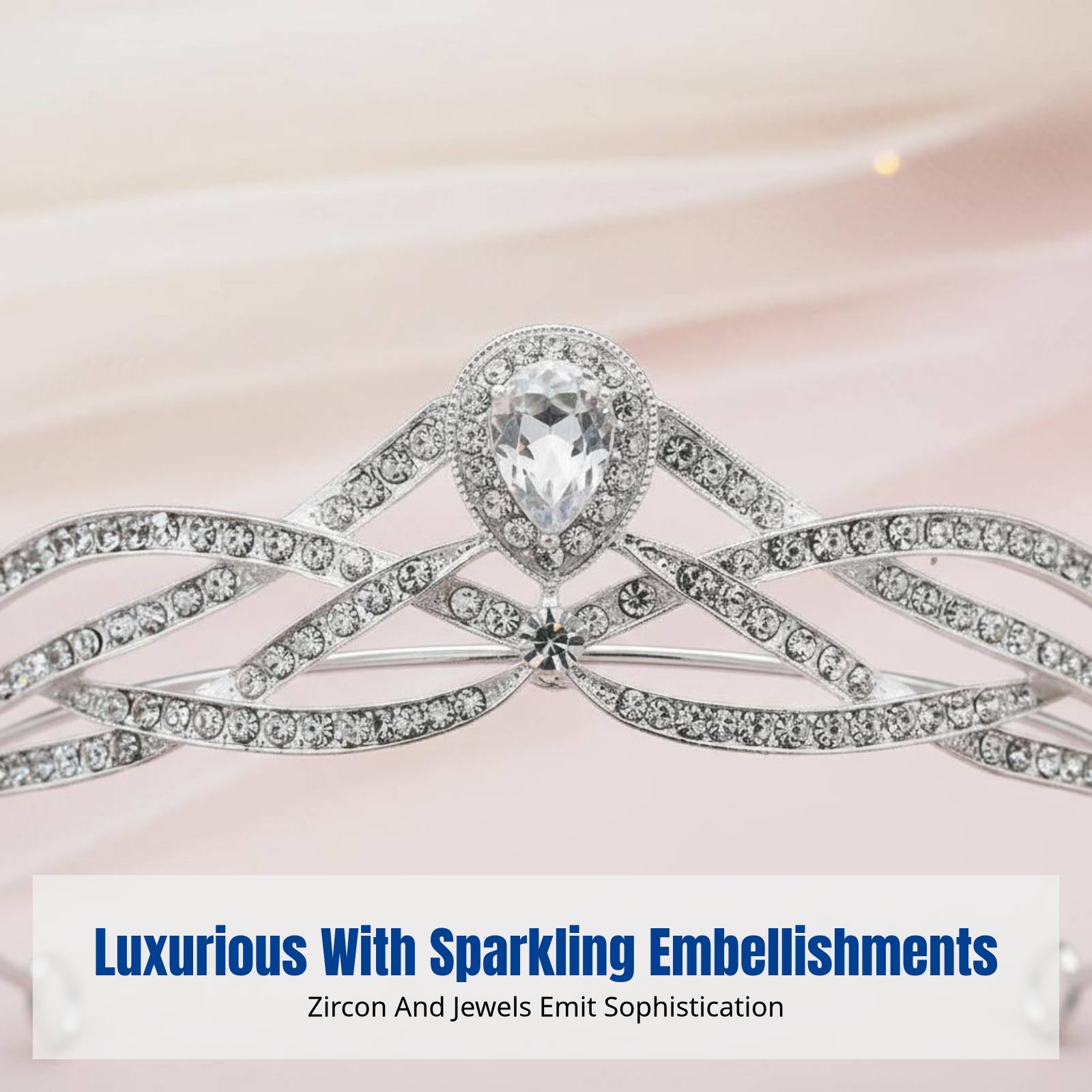 Zircon Inlaid Headband, Stylis - مراجعة Elegant Decor & Lighting Llc وسعره