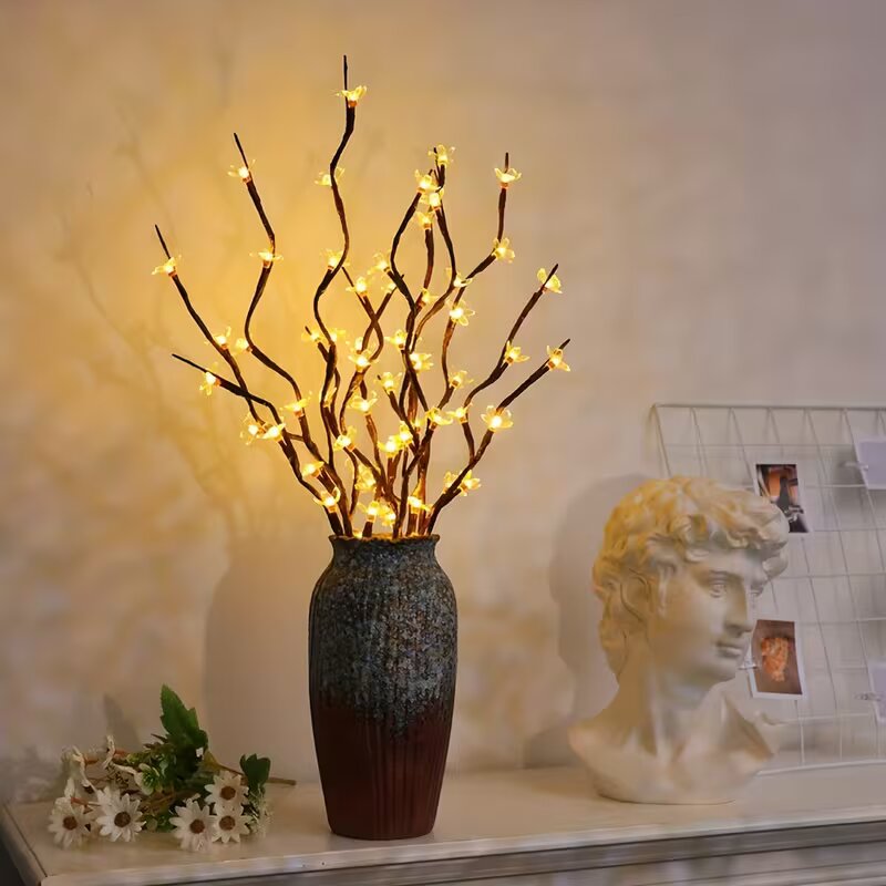1/2PC 20LED Cherry Blossom Tre - مراجعة Decor Lighting Lamps وسعره