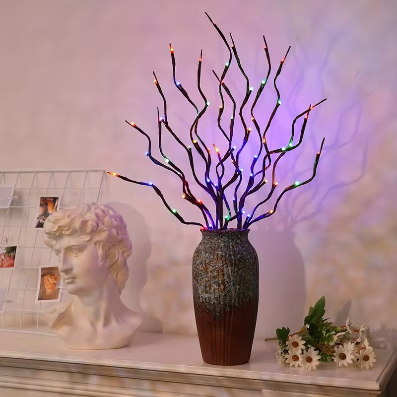 1/2PC 20LED Cherry Blossom Tre - مراجعة Decor Lighting Lamps وسعره