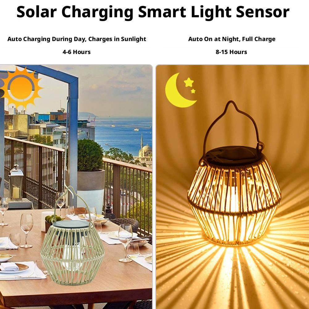 IP65 Waterproof Solar Rattan L - مراجعة Decor Lighting Lamps وسعره