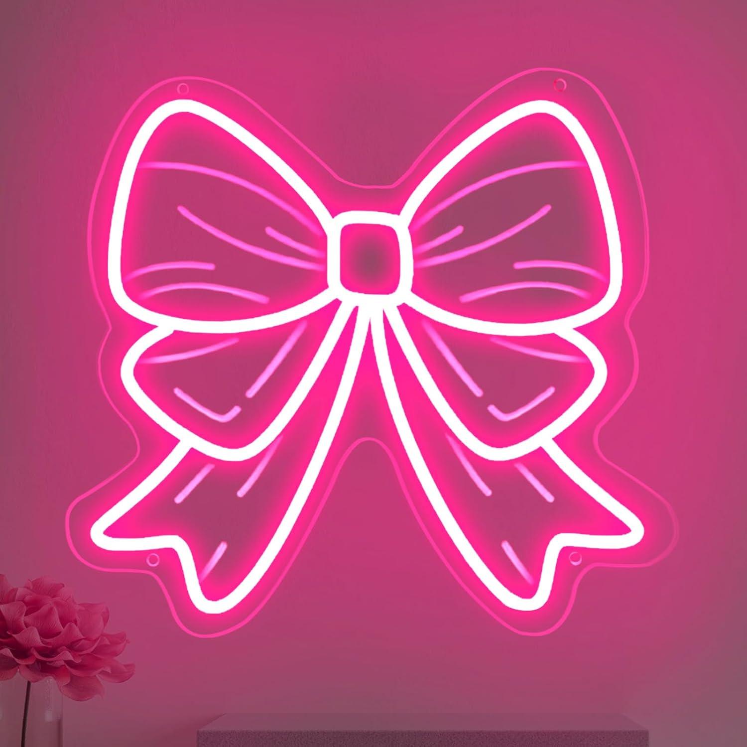 Bow Neon Signs USB Dimmable LE - مراجعة Lighting Decor For Room وسعره