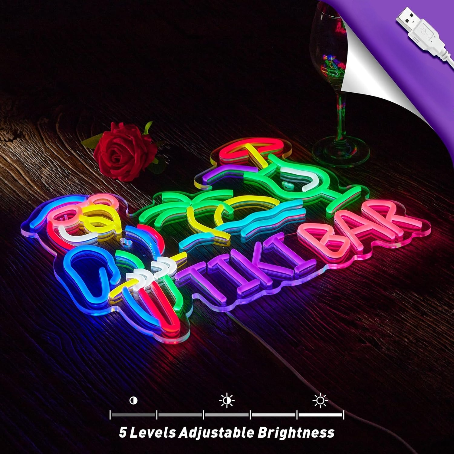 Tiki Bar Parrot Palm Tree Neon - مراجعة Lighting Decor For Bedroom وسعره