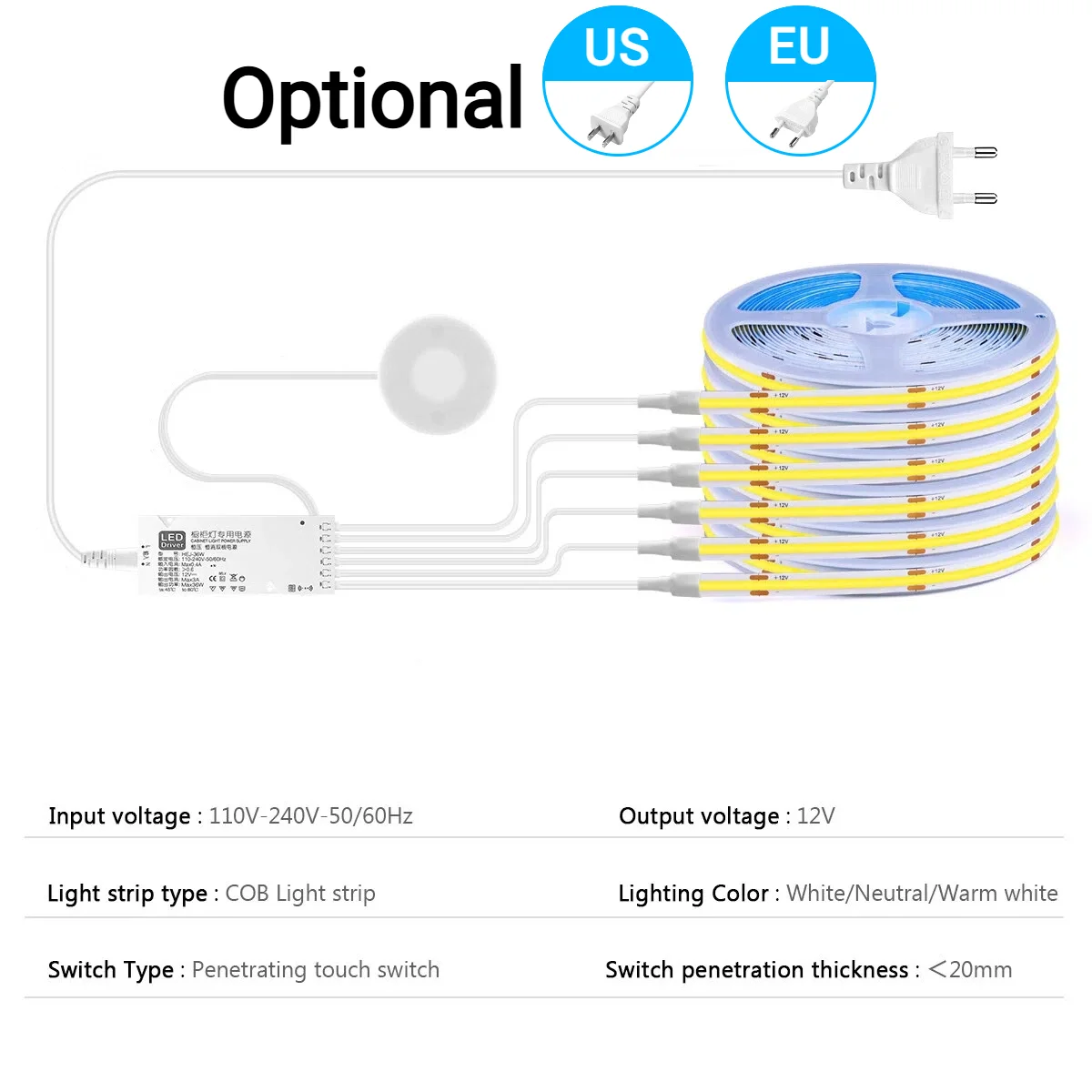 2-6PCS COB LED Strip Light Kit - مراجعة Lighting Bolt Decor وسعره