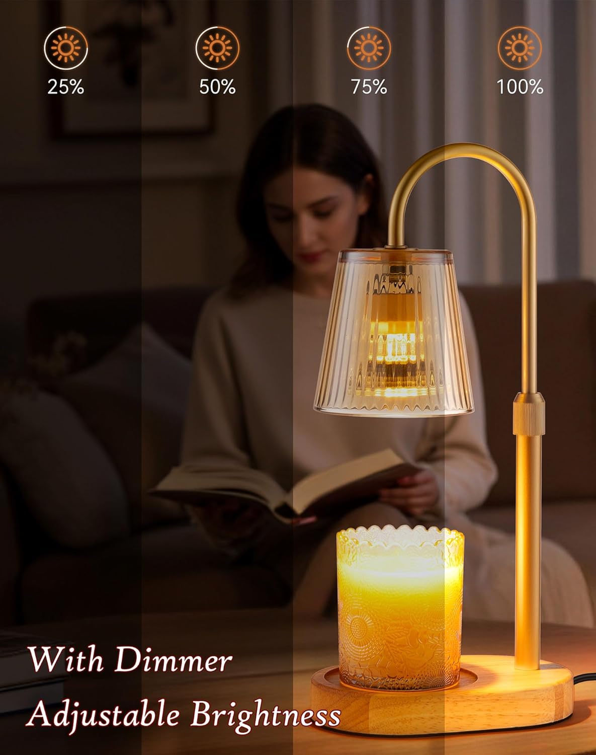 Adjustable Candle Warmer Lamp  - مراجعة Wax Melter Electric وسعره