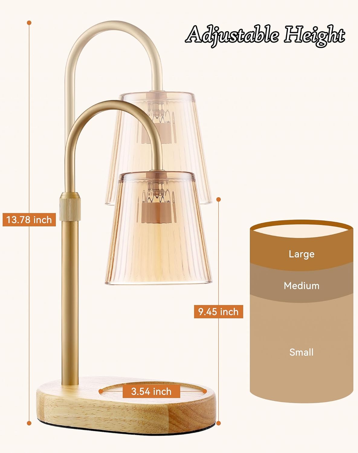 Adjustable Candle Warmer Lamp  - مراجعة Wax Melter Electric وسعره