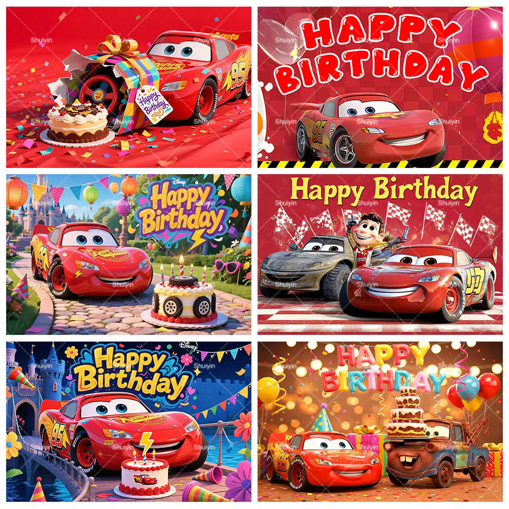 Cartoon Cars Lightning Mcqueen - مراجعة Lighting Mcqueen Birthday Decor وسعره