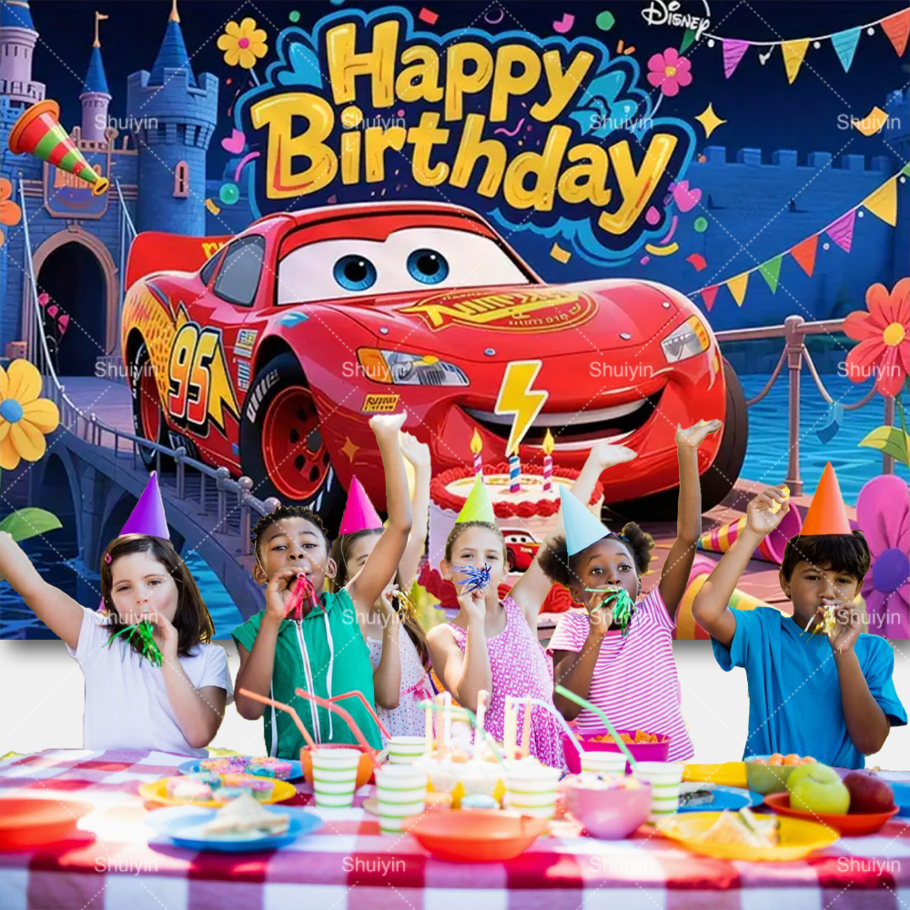 Cartoon Cars Lightning Mcqueen - مراجعة Lighting Mcqueen Birthday Decor وسعره
