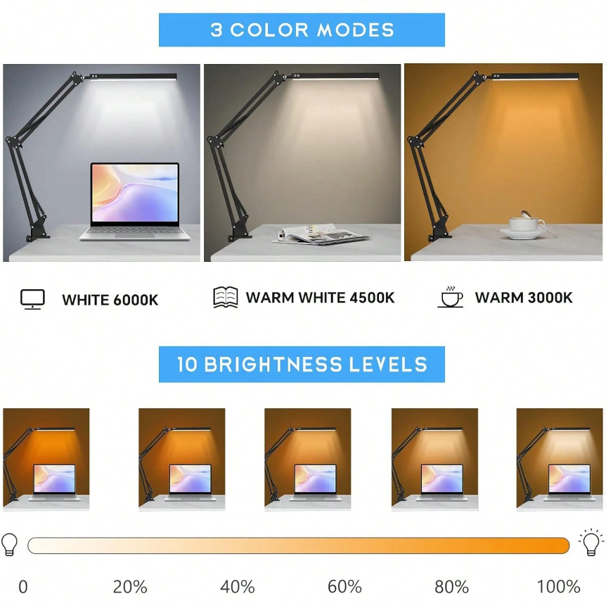 LED Desk Lamp For Home,Reading - مراجعة Home Lighting & Decor St Catharines On وسعره