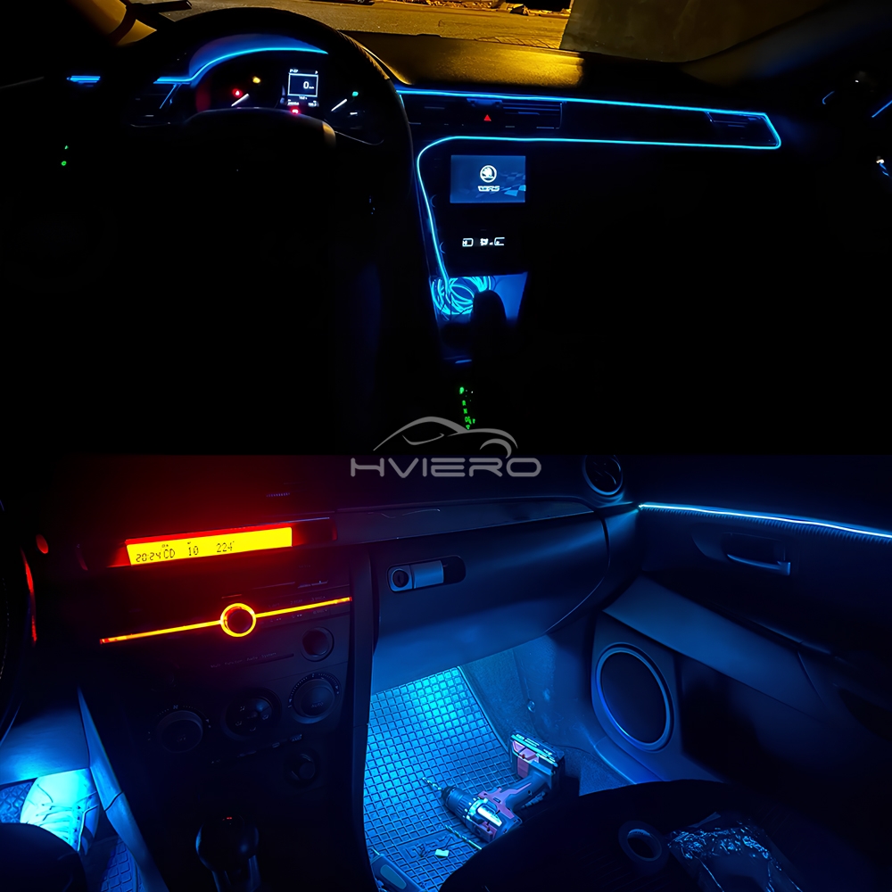 1/2/3/5M Car Interior Atmosphe - مراجعة Lighting Bolt Decor وسعره