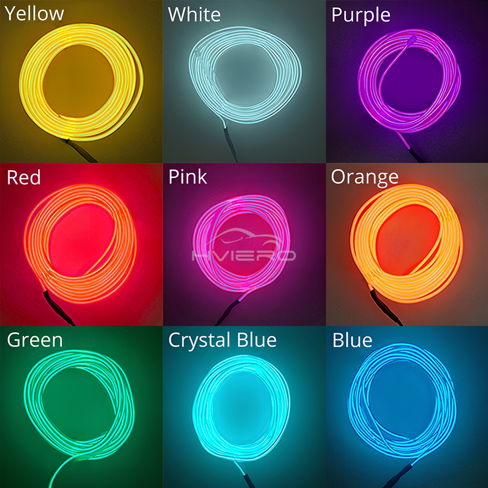 1/2/3/5M Car Interior Atmosphe - مراجعة Lighting Bolt Decor وسعره