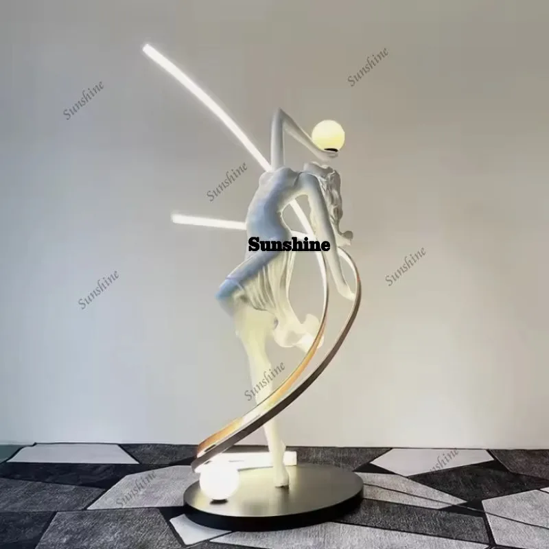 Abstract Sculpture 3-color Lig - مراجعة Decor Lighting Floor Lamps وسعره