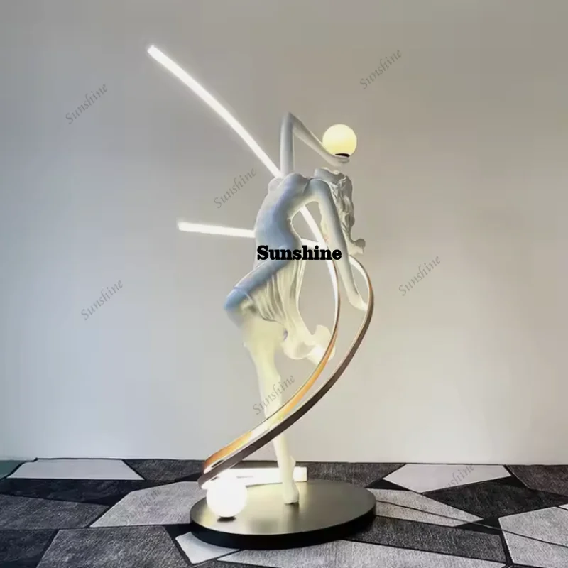 Abstract Sculpture 3-color Lig - مراجعة Decor Lighting Floor Lamps وسعره