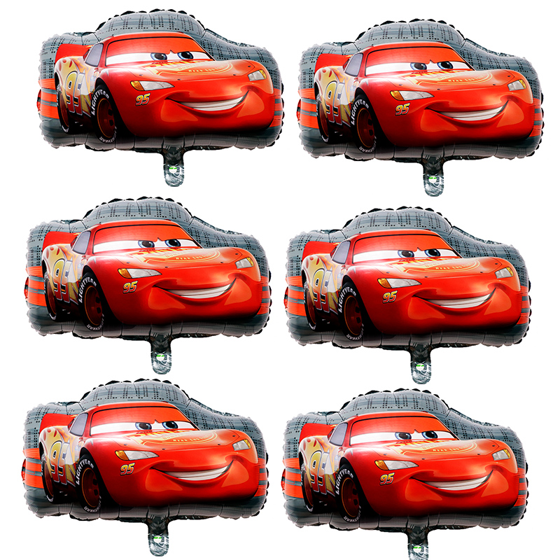 6pcs Disney Lightning McQueen  - مراجعة Lighting Mcqueen Birthday Decor وسعره