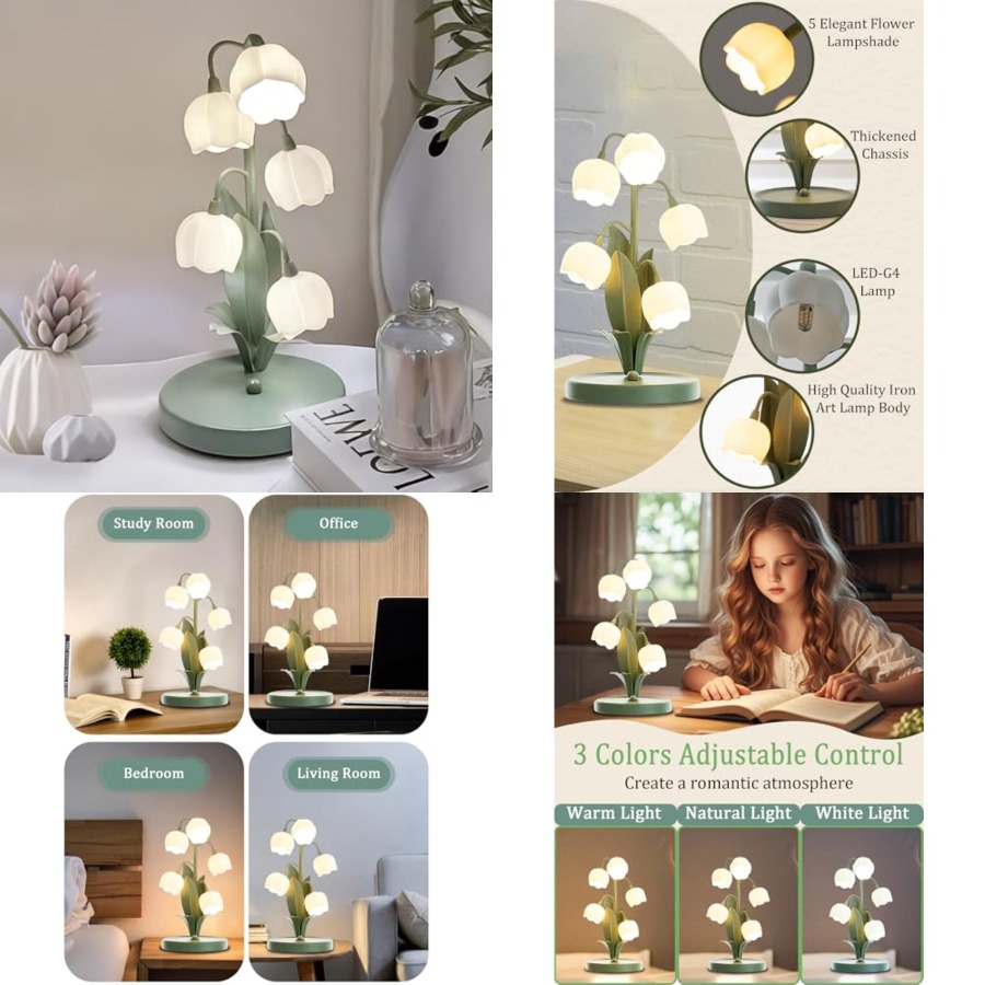 Flower Lamp for Home, Bedside  - مراجعة Home Lighting & Decor St Catharines On وسعره