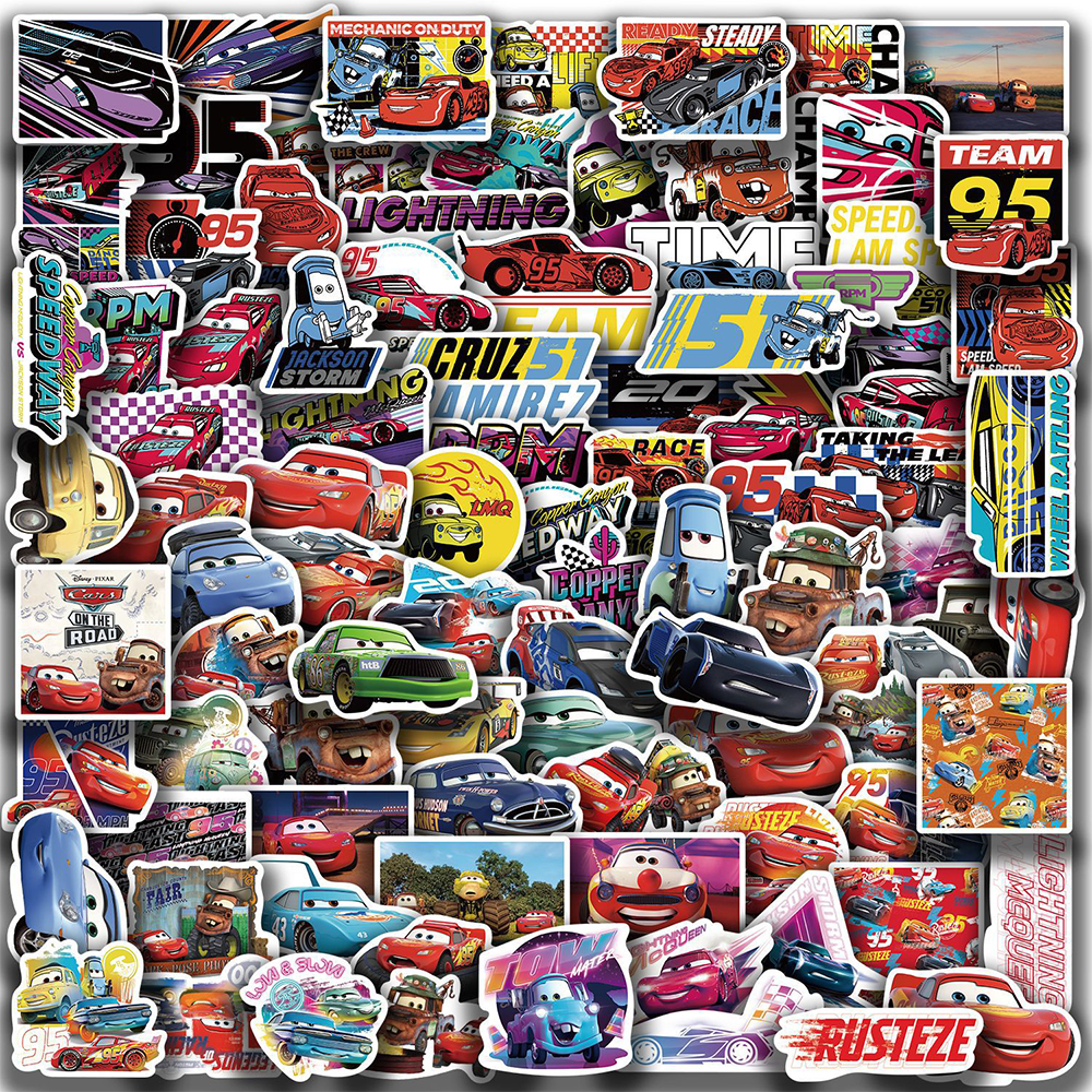 10/30/50/100pcs Disney Cartoon - مراجعة Lighting Mcqueen Birthday Decor وسعره