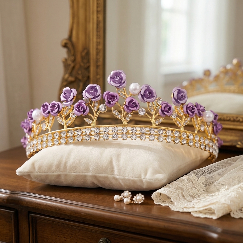 Baroque Ceramic Bridal Crown R - مراجعة Elegant Decor & Lighting Llc وسعره