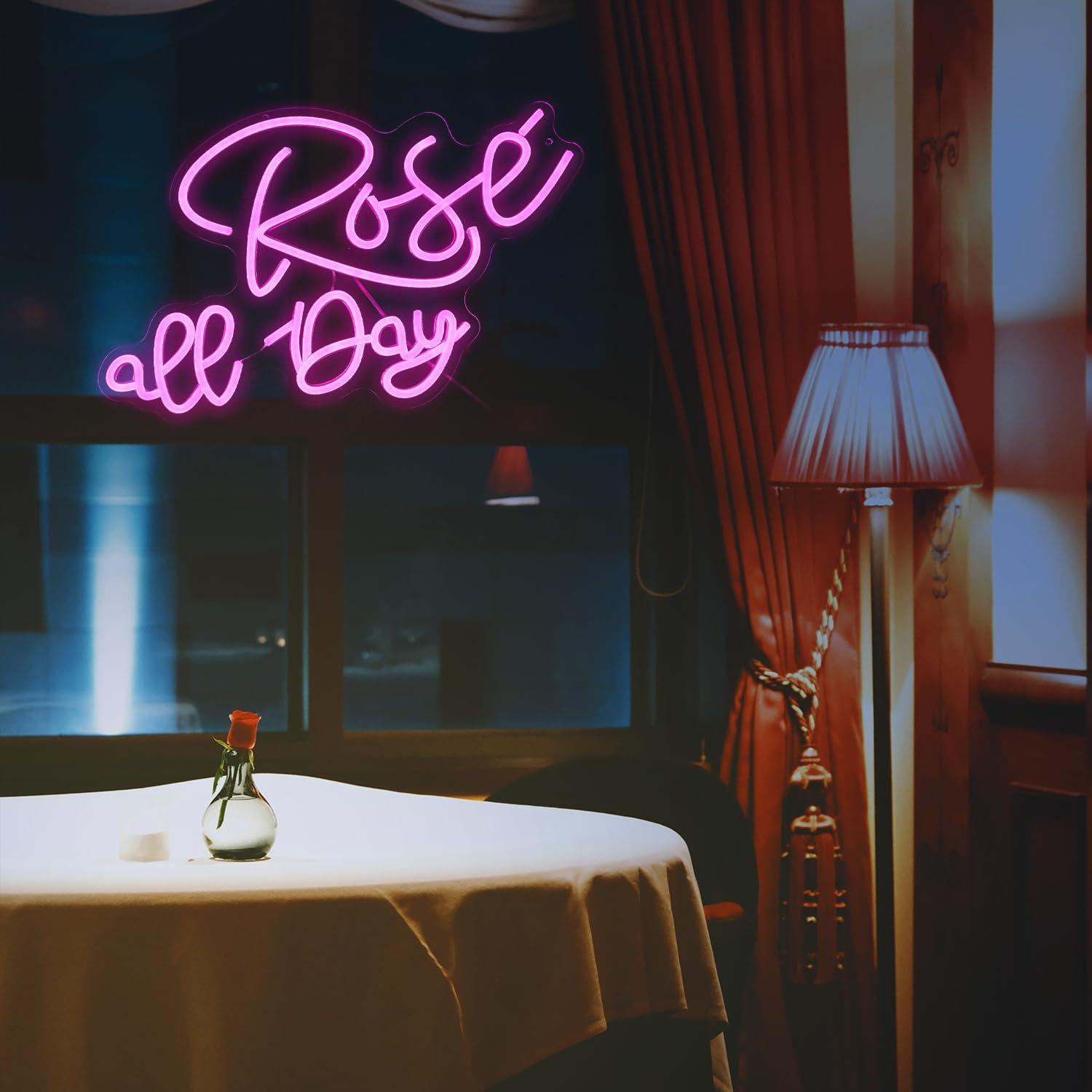 Rose All Day Neon Sign Dimmabl - مراجعة Lighting Decoration Wedding وسعره