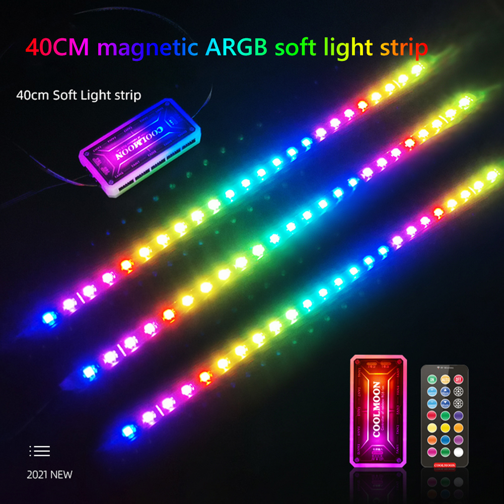 COOLMOON CM-LS40 5V ARGB PC Ca - مراجعة Lighting Bolt Decor وسعره