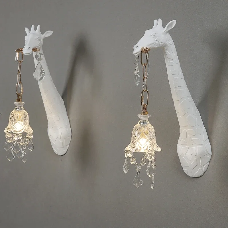 Nordic New Resin Giraffe LED W - مراجعة Lighting Decoration On Wall وسعره