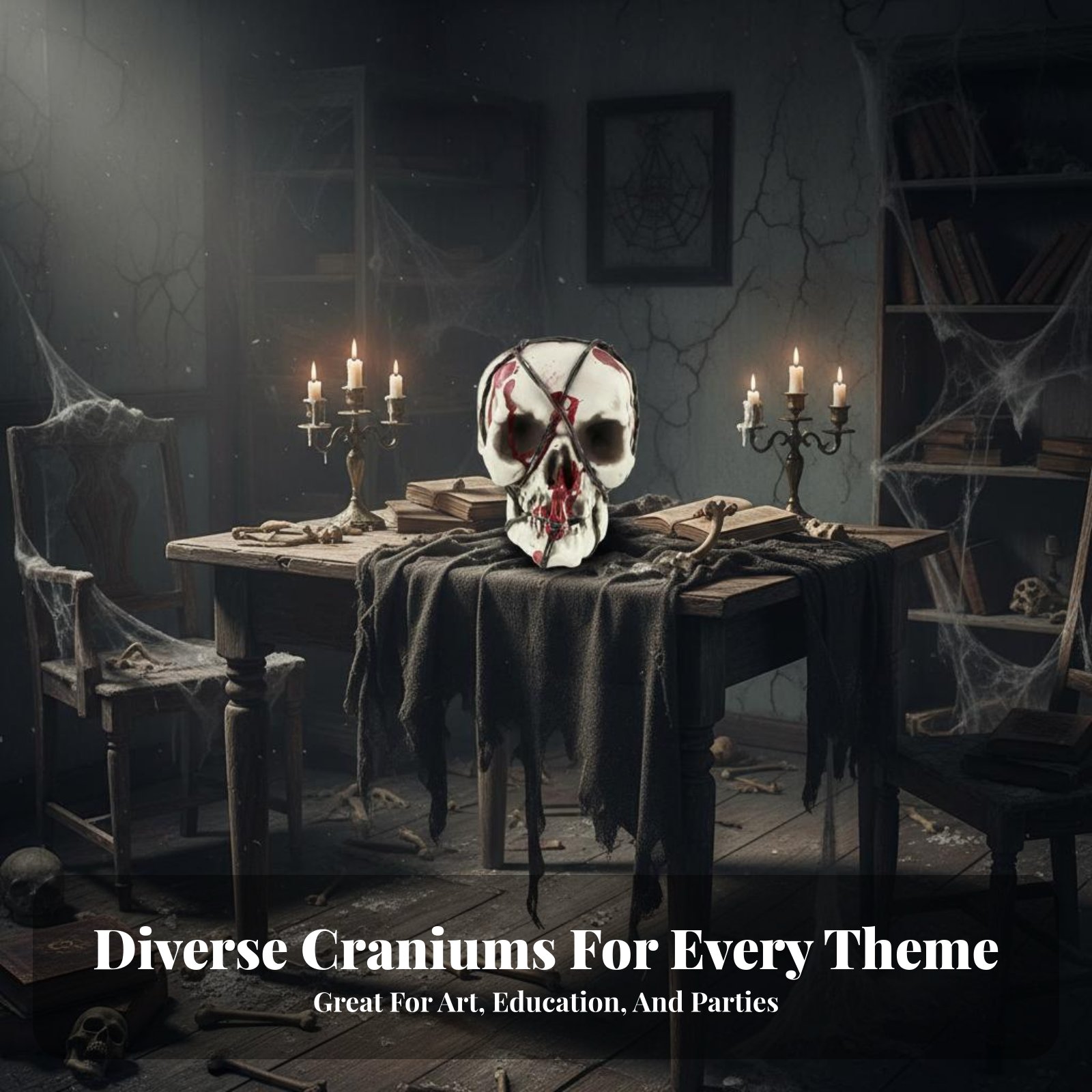 Realistic Skull Model Horror T - مراجعة Decor Lighting & Decor Fires Photos وسعره
