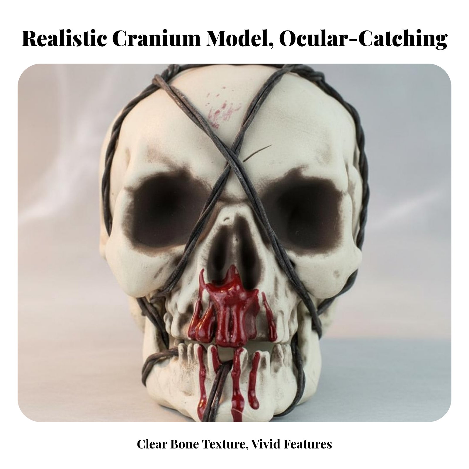 Realistic Skull Model Horror T - مراجعة Decor Lighting & Decor Fires Photos وسعره