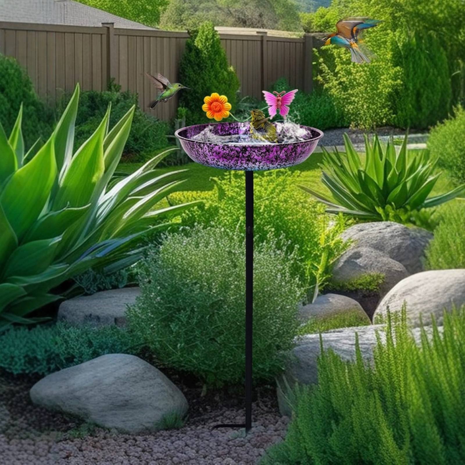 Metal Bird Bath Long-Lasting R - مراجعة Elegant Decor & Lighting Llc وسعره