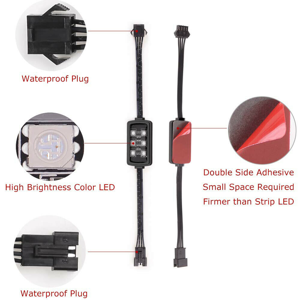 Niscarda Car Motorcycle RGB LE - مراجعة Lighting Bolt Decor وسعره