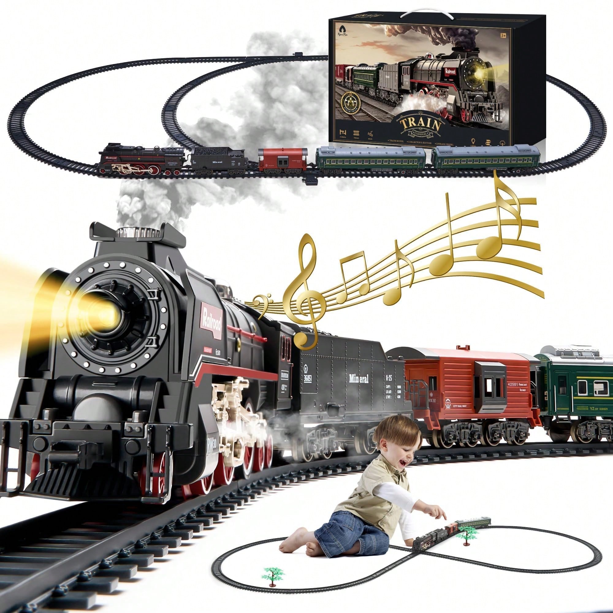 Luxury Electric Train Set with - مراجعة Decor Lighting & Decor Fires Photos وسعره
