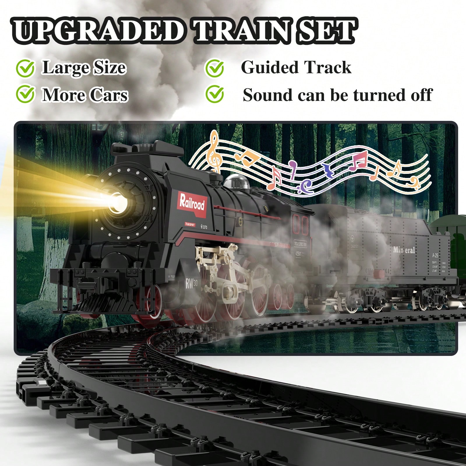 Luxury Electric Train Set with - مراجعة Decor Lighting & Decor Fires Photos وسعره