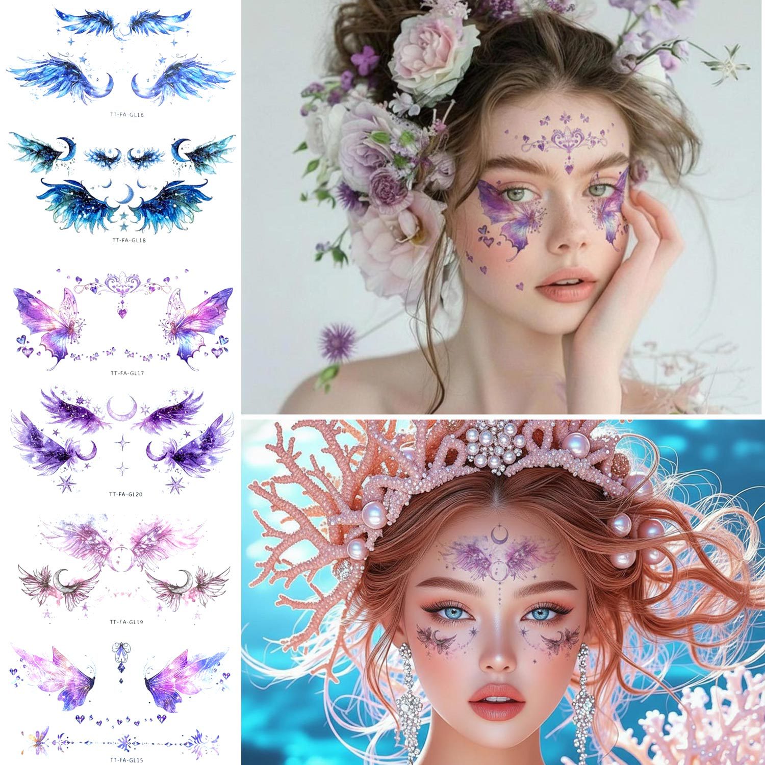 Glitter Angel Face Stickers Co - مراجعة Elegant Decor & Lighting Llc وسعره