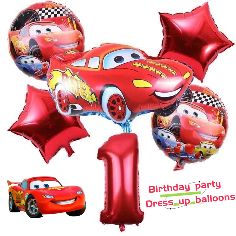 Lightning McQueen Cartoon Cute - مراجعة Lighting Mcqueen Birthday Decor وسعره