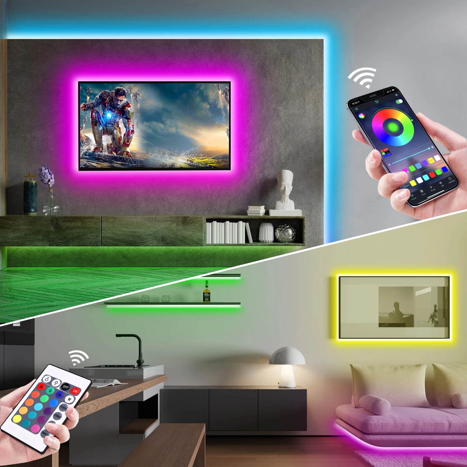 1-5m RGB LED Neon Strip Light  - مراجعة Lighting Decor For Room وسعره